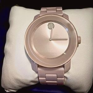 New movado bold pink ladies watch